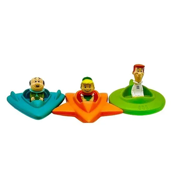 Wendys Kids Meal Toy The Jetsons Space Cars George Elroy Spacely 1989 Lot of 3 - Picture 10 of 11